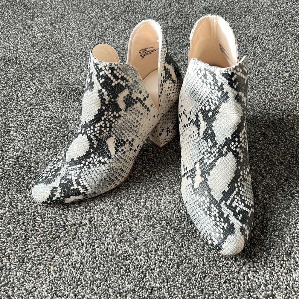 Madden girl snakeskin booties